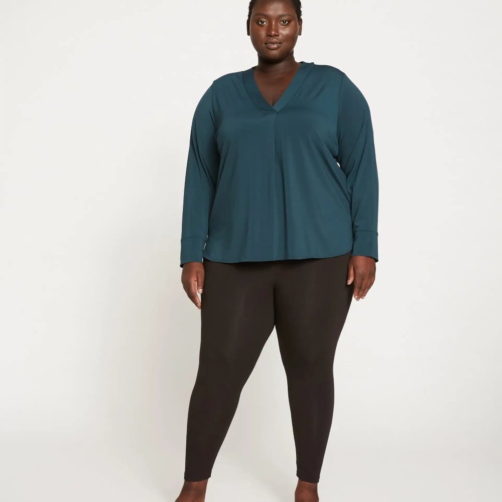 Universal Standard Roya Cropped Leggings 23 Inch - Size XL 26-28 Black